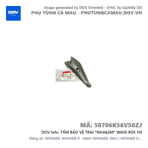TẤM BẢO VỆ TRÁI *NHA62M* WAVE RSX 110 — 50706K56V50ZJ