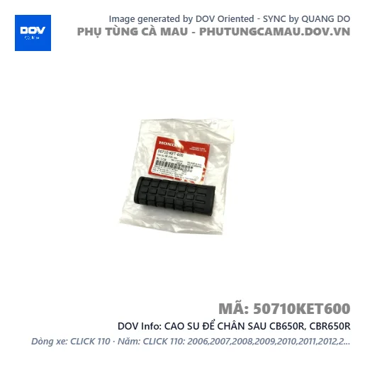 CAO SU ĐỂ CHÂN SAU CB650R, CBR650R — 50710KET600
