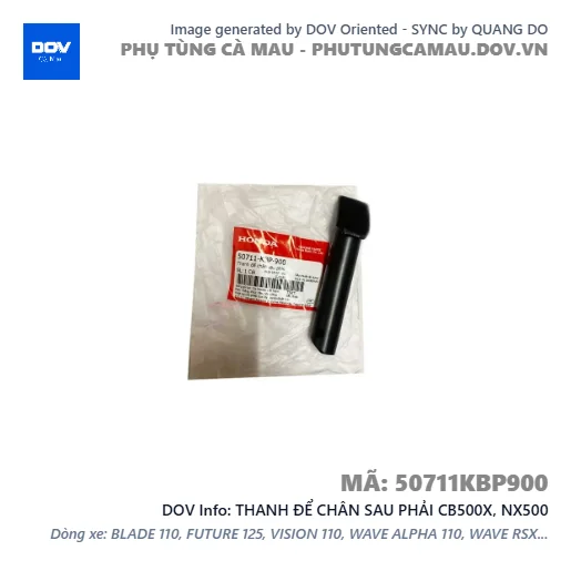 THANH ĐỂ CHÂN SAU PHẢI CB500X, NX500 — 50711KBP900