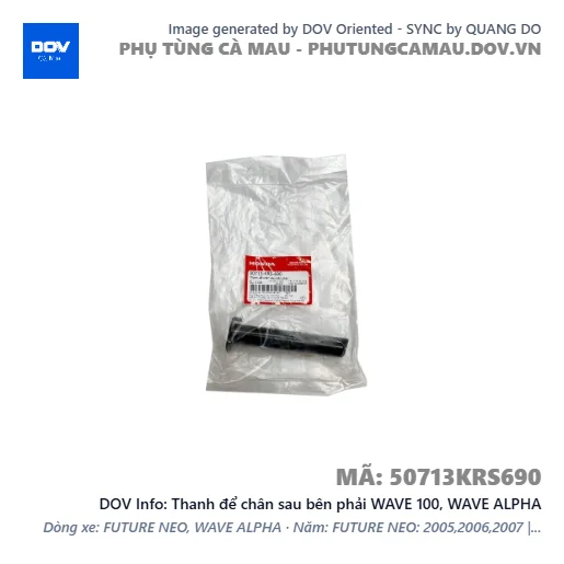Thanh để chân sau bên phải WAVE 100, WAVE ALPHA — 50713KRS690