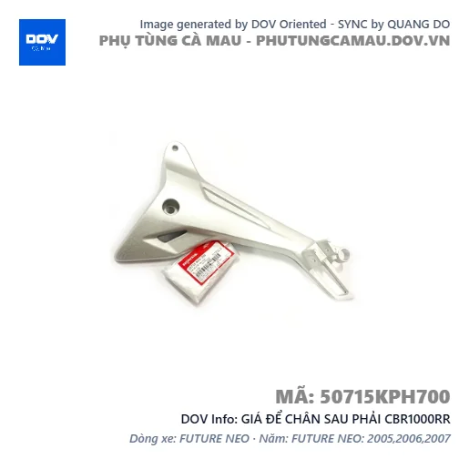 GIÁ ĐỂ CHÂN SAU PHẢI CBR1000RR — 50715KPH700