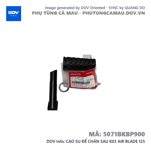 CAO SU ĐỂ CHÂN SAU K03 AIR BLADE 125 — 5071BKBP900