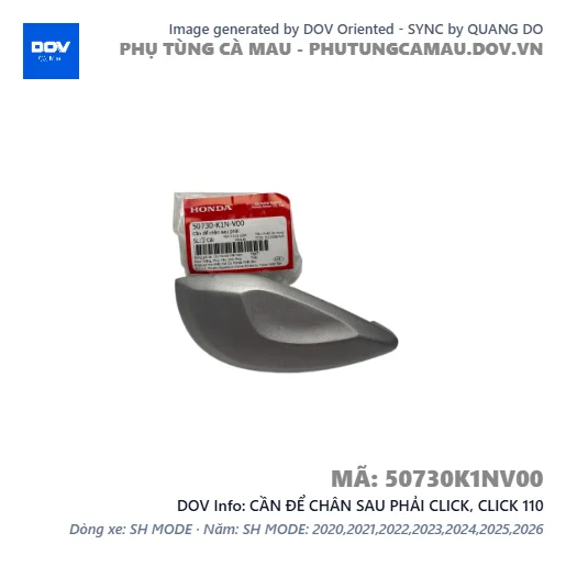 CẦN ĐỂ CHÂN SAU PHẢI CLICK, CLICK 110 — 50730K1NV00