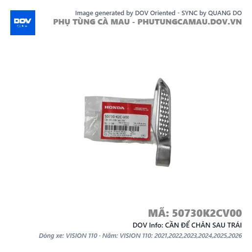 CẦN ĐỂ CHÂN SAU TRÁI — 50730K2CV00