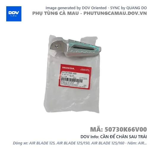 CẦN ĐỂ CHÂN SAU TRÁI  — 50730K66V00