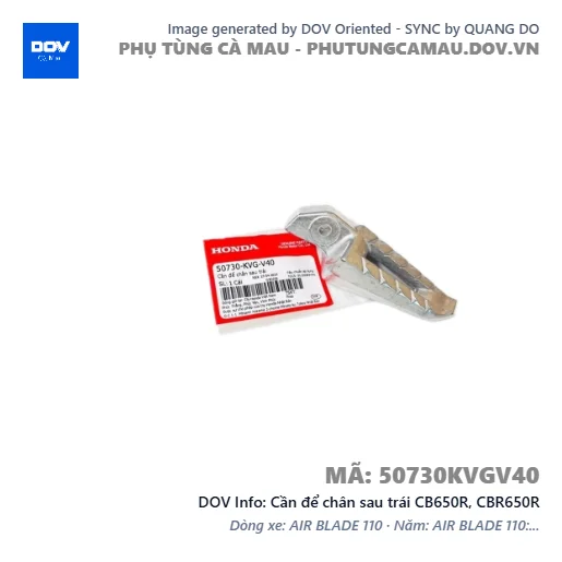 Cần để chân sau trái CB650R, CBR650R — 50730KVGV40