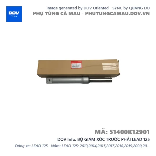BỘ GIẢM XÓC TRƯỚC PHẢI LEAD 125 — 51400K12901