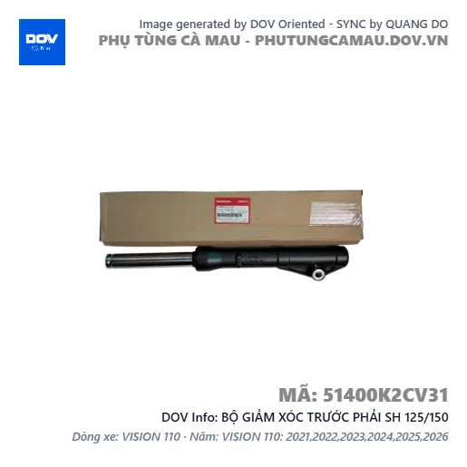 BỘ GIẢM XÓC TRƯỚC PHẢI SH 125/150 — 51400K2CV31