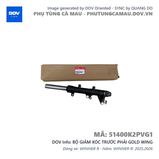 BỘ GIẢM XÓC TRƯỚC PHẢI GOLD WING — 51400K2PVG1