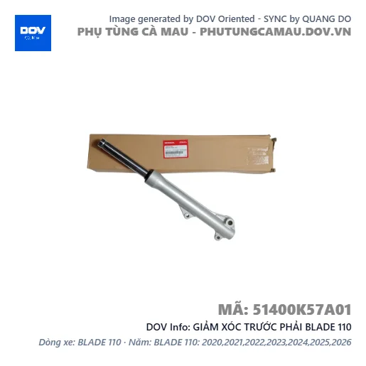GIẢM XÓC TRƯỚC PHẢI BLADE 110 — 51400K57A01