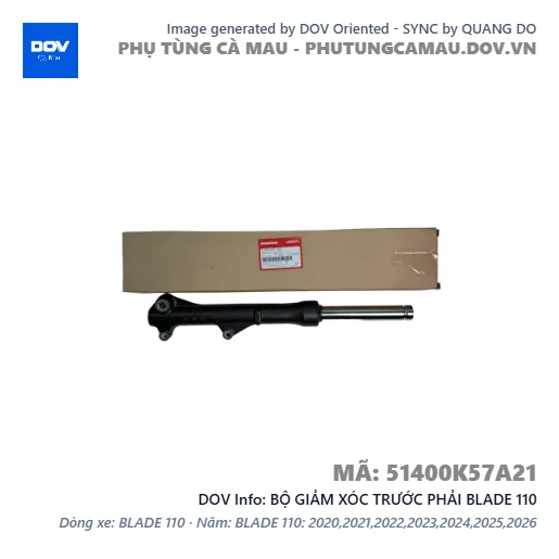 BỘ GIẢM XÓC TRƯỚC PHẢI BLADE 110 — 51400K57A21