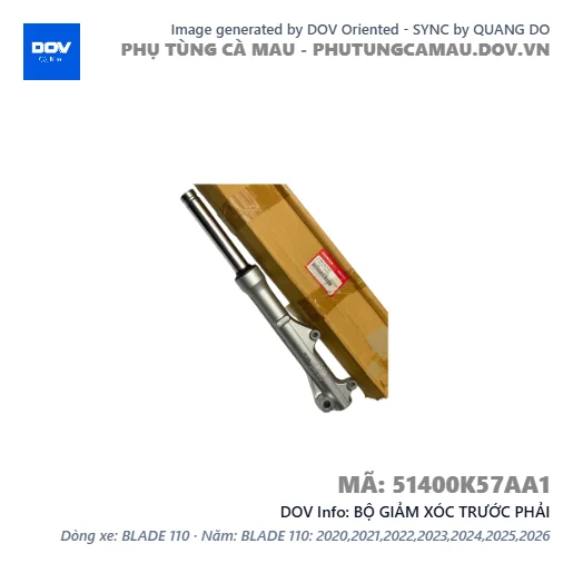 BỘ GIẢM XÓC TRƯỚC PHẢI  — 51400K57AA1