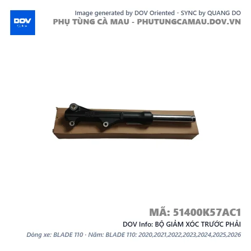 BỘ GIẢM XÓC TRƯỚC PHẢI — 51400K57AC1
