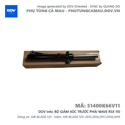 BỘ GIẢM XÓC TRƯỚC PHẢI WAVE RSX 110 — 51400K66V11