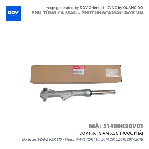GIẢM XÓC TRƯỚC PHẢI — 51400K90V01