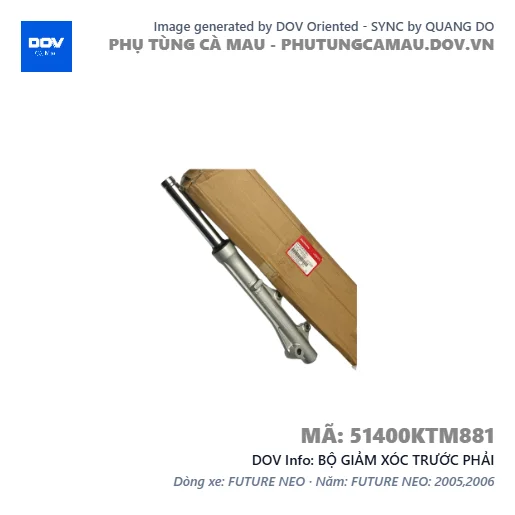 BỘ GIẢM XÓC TRƯỚC PHẢI — 51400KTM881