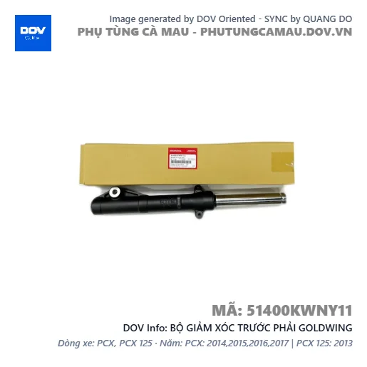 BỘ GIẢM XÓC TRƯỚC PHẢI GOLDWING — 51400KWNY11