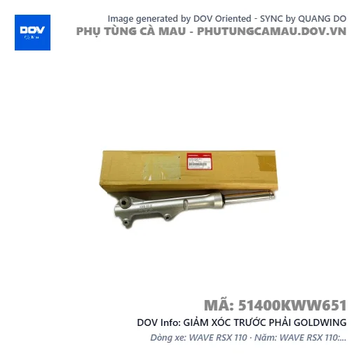 GIẢM XÓC TRƯỚC PHẢI GOLDWING — 51400KWW651