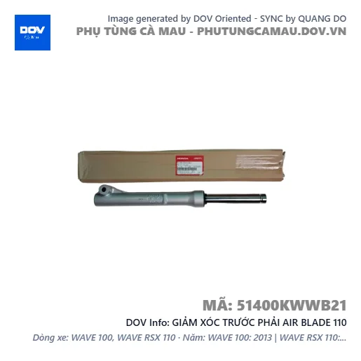 GIẢM XÓC TRƯỚC PHẢI AIR BLADE 110 — 51400KWWB21