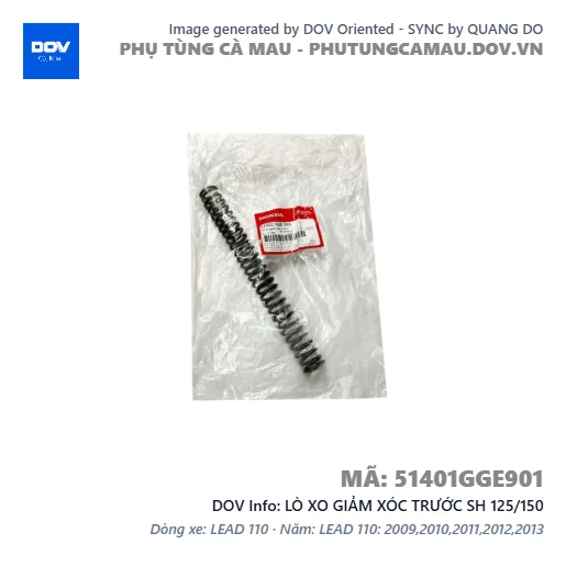 LÒ XO GIẢM XÓC TRƯỚC SH 125/150 — 51401GGE901