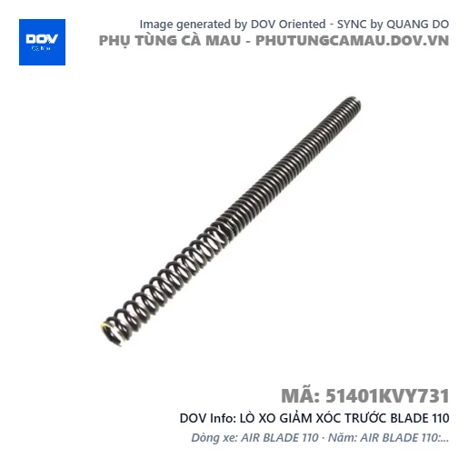 LÒ XO GIẢM XÓC TRƯỚC BLADE 110 — 51401KVY731