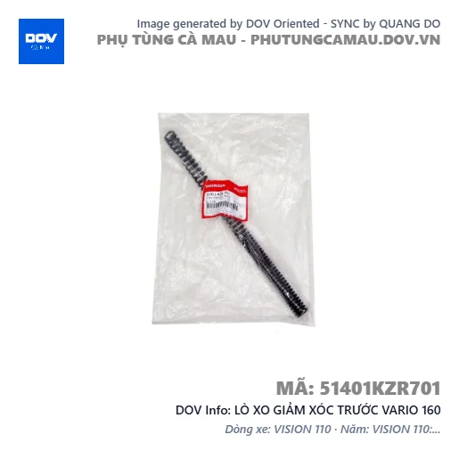LÒ XO GIẢM XÓC TRƯỚC VARIO 160 — 51401KZR701