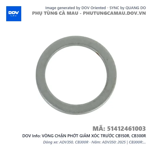 VÒNG CHẶN PHỚT GIẢM XÓC TRƯỚC CB150R, CB300R — 51412461003