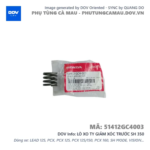 LÒ XO TY GIẢM XÓC TRƯỚC SH 350 — 51412GC4003