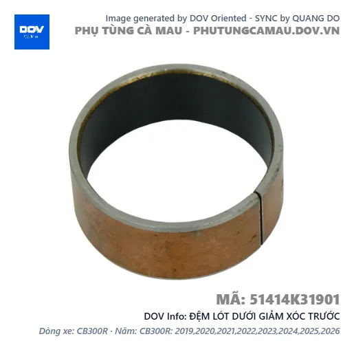 ĐỆM LÓT DƯỚI GIẢM XÓC TRƯỚC  — 51414K31901