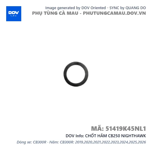 CHỐT HÃM CB250 NIGHTHAWK — 51419K45NL1