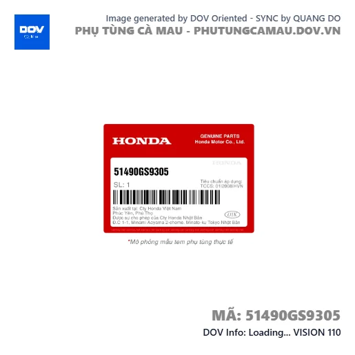 Loading... VISION 110 — 51490GS9305