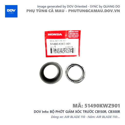 BỘ PHỚT GIẢM XÓC TRƯỚC CB150R, CB300R — 51490KWZ901