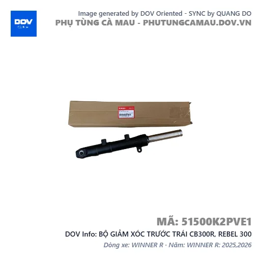 BỘ GIẢM XÓC TRƯỚC TRÁI CB300R, REBEL 300 — 51500K2PVE1