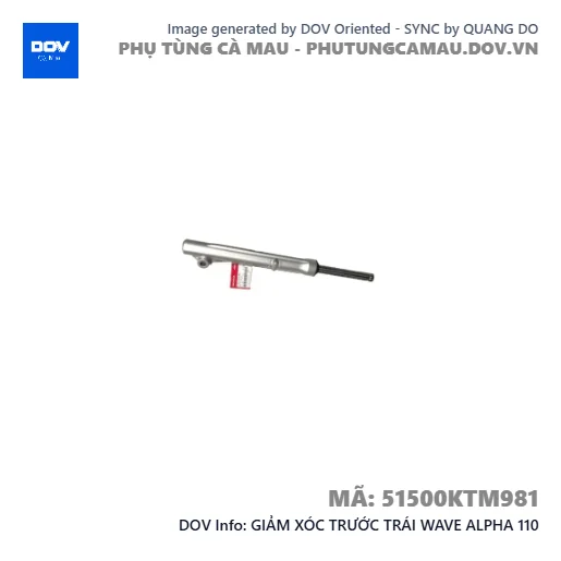 GIẢM XÓC TRƯỚC TRÁI WAVE ALPHA 110 — 51500KTM981