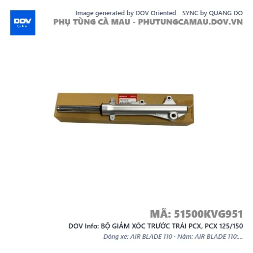 BỘ GIẢM XÓC TRƯỚC TRÁI PCX, PCX 125/150 — 51500KVG951