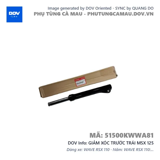 GIẢM XÓC TRƯỚC TRÁI MSX 125 — 51500KWWA81