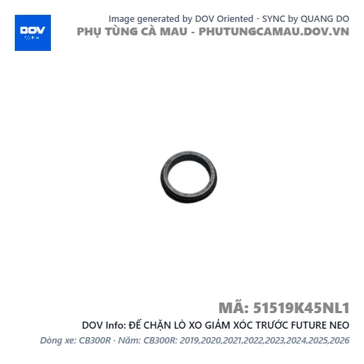ĐẾ CHẶN LÒ XO GIẢM XÓC TRƯỚC FUTURE NEO — 51519K45NL1