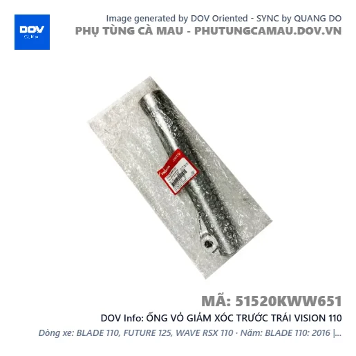 ỐNG VỎ GIẢM XÓC TRƯỚC TRÁI VISION 110 — 51520KWW651