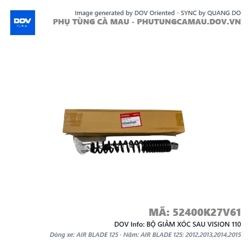 BỘ GIẢM XÓC SAU VISION 110 — 52400K27V61