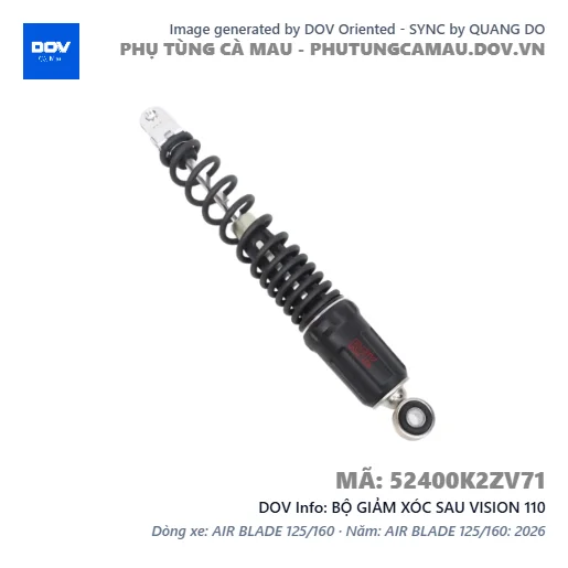 BỘ GIẢM XÓC SAU VISION 110 — 52400K2ZV71