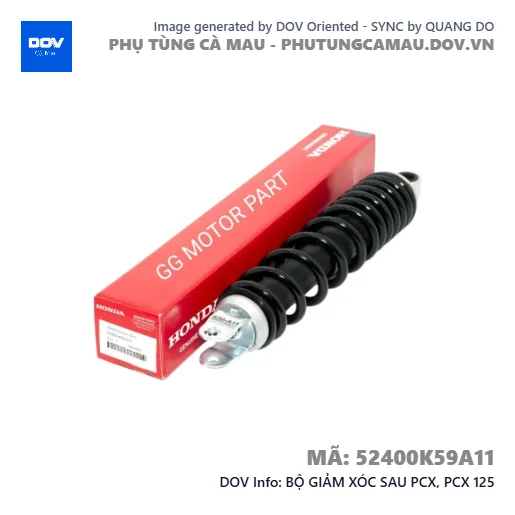 BỘ GIẢM XÓC SAU PCX, PCX 125 — 52400K59A11