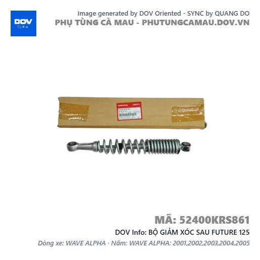 BỘ GIẢM XÓC SAU FUTURE 125 — 52400KRS861