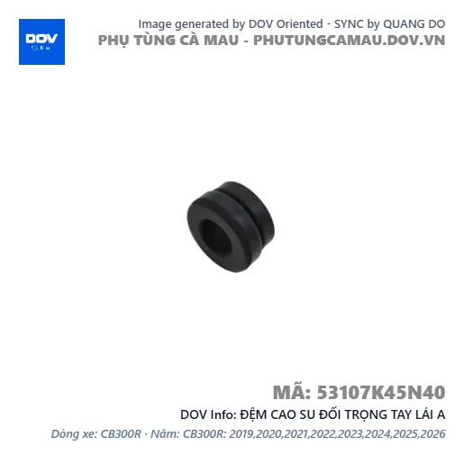 ĐỆM CAO SU ĐỐI TRỌNG TAY LÁI A  — 53107K45N40