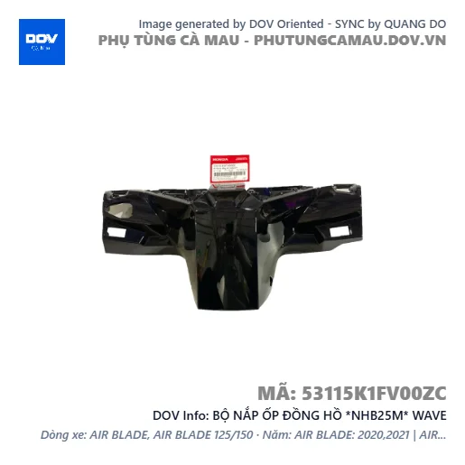 BỘ NẮP ỐP ĐỒNG HỒ *NHB25M* WAVE — 53115K1FV00ZC
