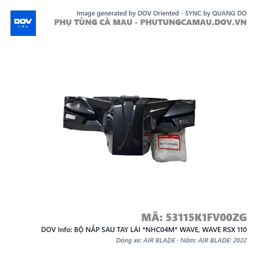 BỘ NẮP SAU TAY LÁI *NHC04M* WAVE, WAVE RSX 110 — 53115K1FV00ZG