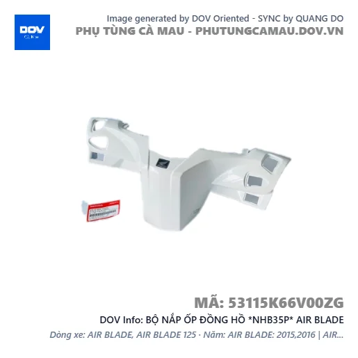 BỘ NẮP ỐP ĐỒNG HỒ *NHB35P* AIR BLADE — 53115K66V00ZG