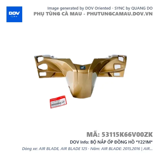 BỘ NẮP ỐP ĐỒNG HỒ *Y221M*  — 53115K66V00ZK