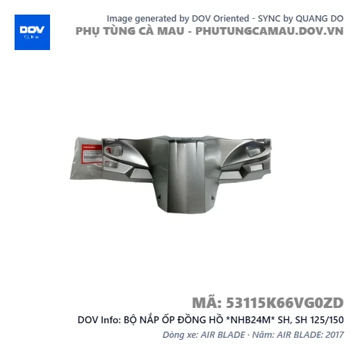 BỘ NẮP ỐP ĐỒNG HỒ *NHB24M* SH, SH 125/150 — 53115K66VG0ZD