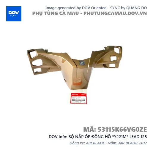 BỘ NẮP ỐP ĐỒNG HỒ *Y221M* LEAD 125 — 53115K66VG0ZE
