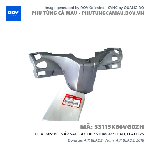 BỘ NẮP SAU TAY LÁI *NHB86M* LEAD, LEAD 125 — 53115K66VG0ZH
